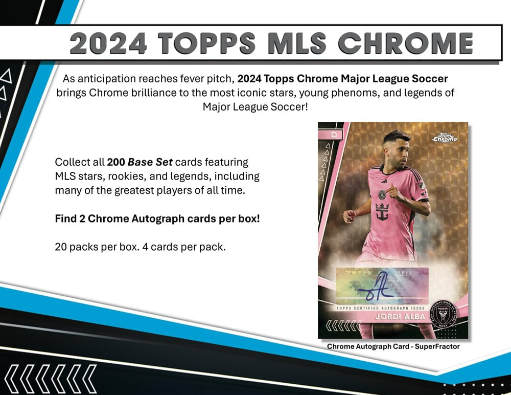 2024 Topps Chrome MLS Hobby 12Box case