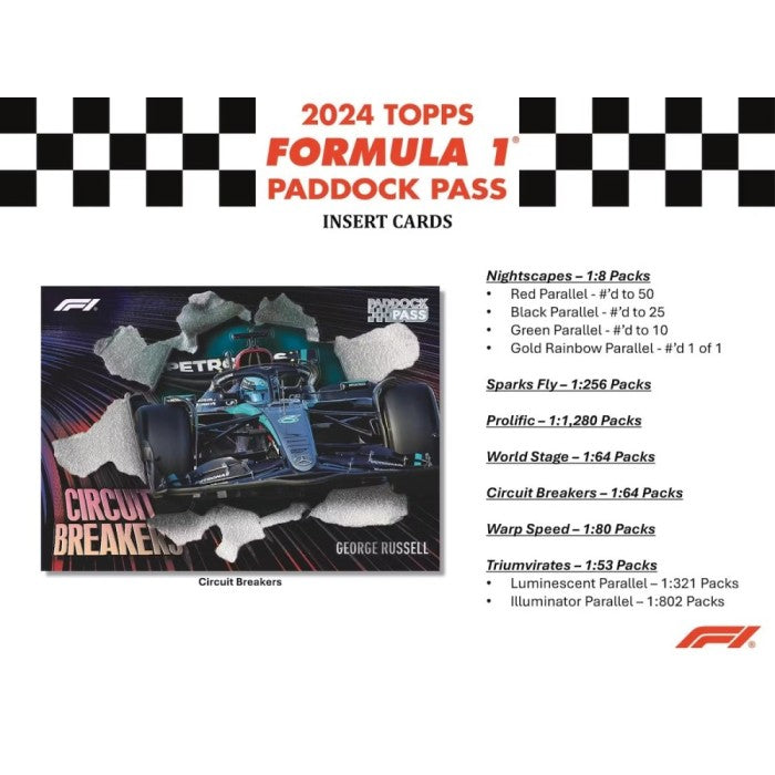 2024 Topps Paddock Pass Formula 1 F1 Hobby 8Box case